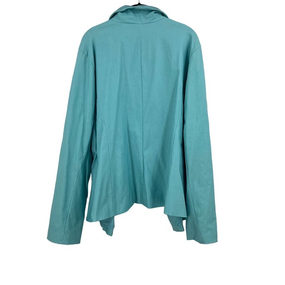 Torrid Waterfall Open Front Lined Blazer Jacket Formal Women's Plus 4XL STAIN - Picture 2 of 10